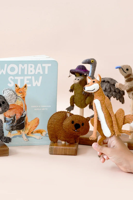 Wombat Stew Finger Puppet Set