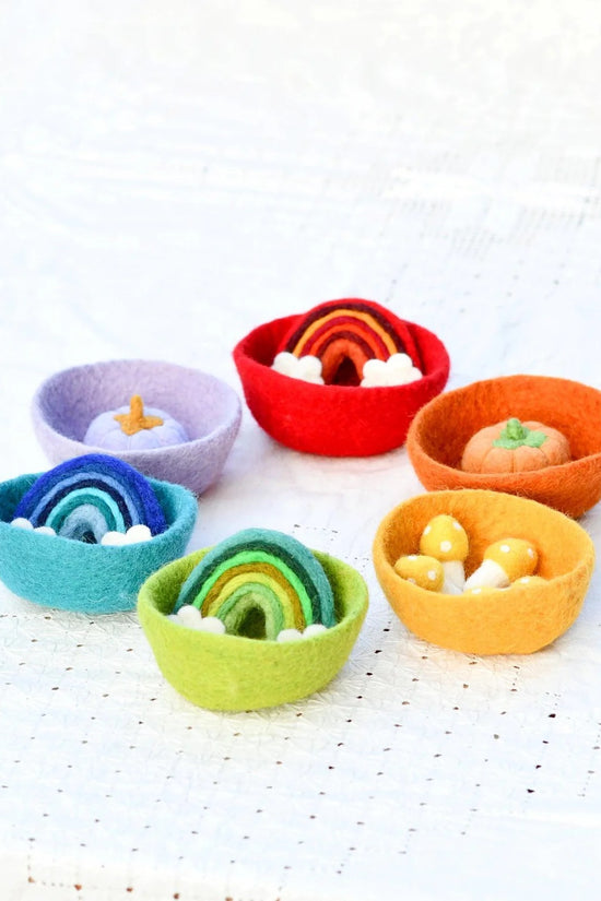 Mini Felt Bowls - Various Colours