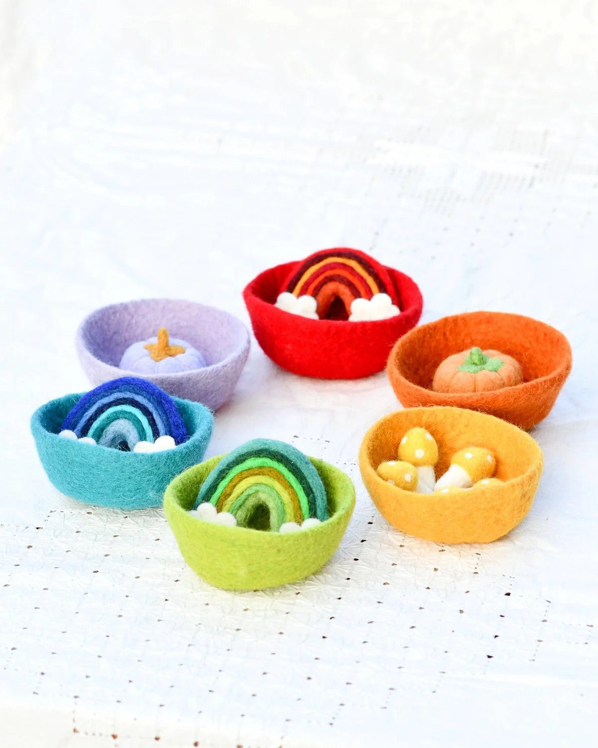 Mini Felt Bowls - Various Colours