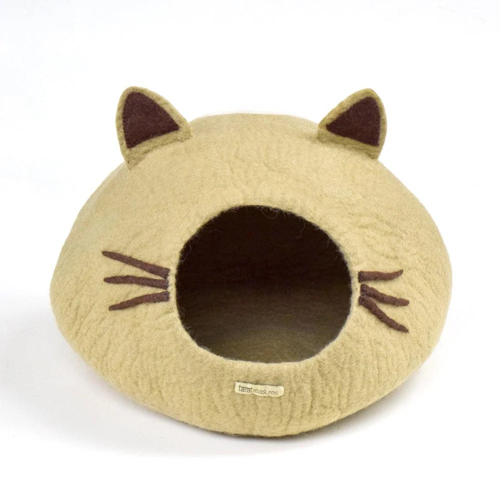 Cat Cave - Cat Head Light Brown