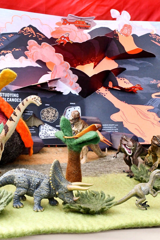 Dinosaur Land With Volcano Playscape - Large