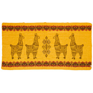 Mini Alpaca Blanket - Alpaca Yellow - 110x185cm