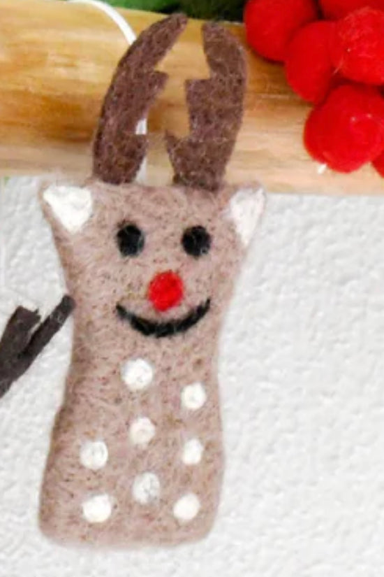 Organic Felt  Christmas Decorations