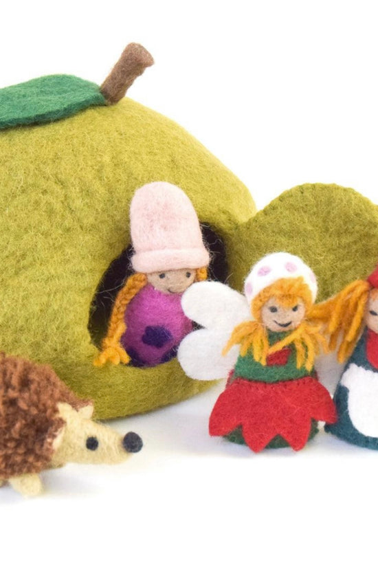 Mini Green Apple Fairy House