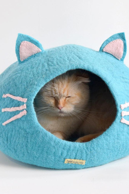 Cat Cave - Cat Head Blue