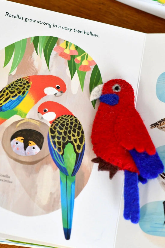Busy Beaks Book and Finger Puppet Set