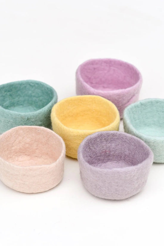 Pastel Felt Bowls - Various Colours