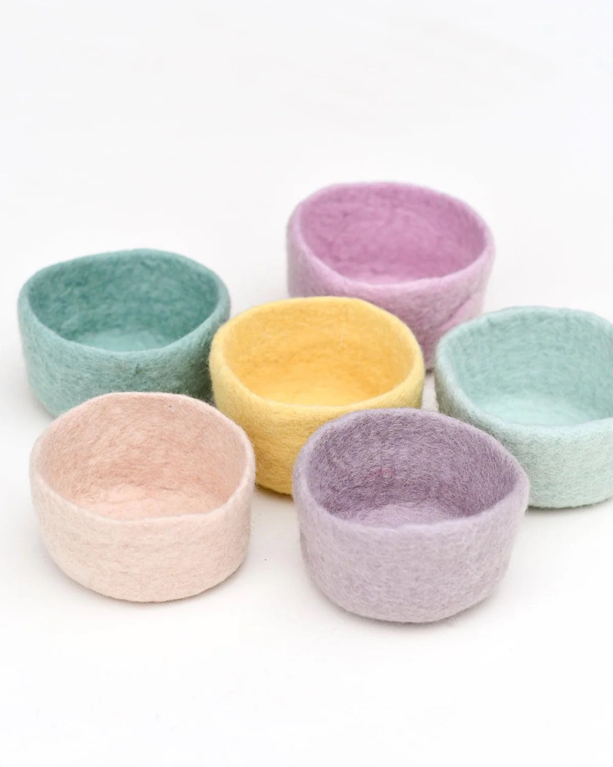 Pastel Felt Bowls - Various Colours