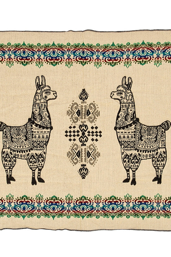 Mini Alpaca Blanket - Alpaca Blue Black - 110x185cm