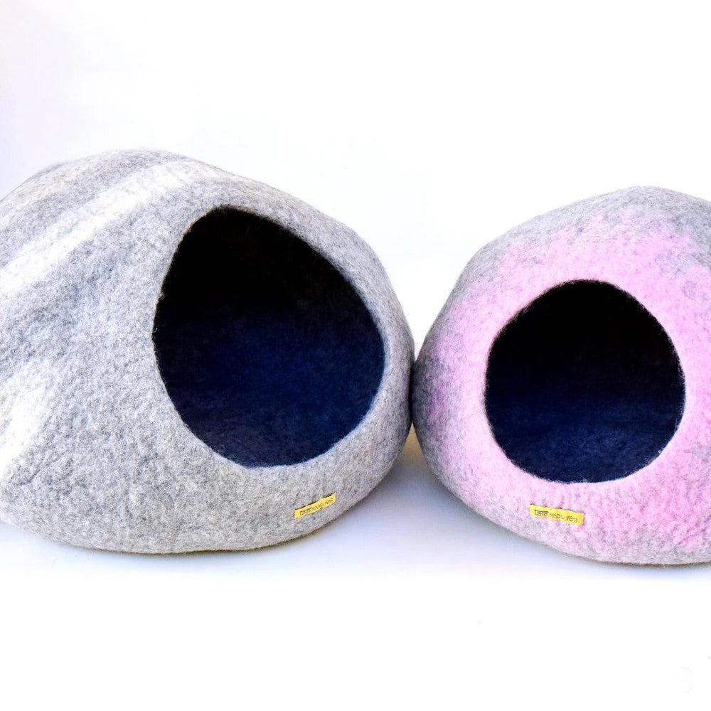 Cat Cave - Grey Stone (Large)