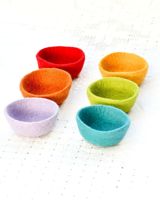 Mini Felt Bowls - Various Colours