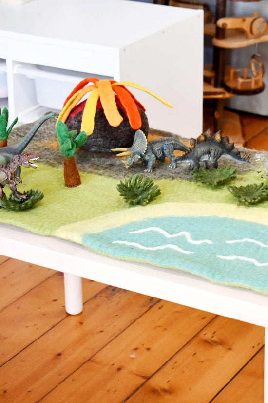Dinosaur Land With Volcano Playscape - Large