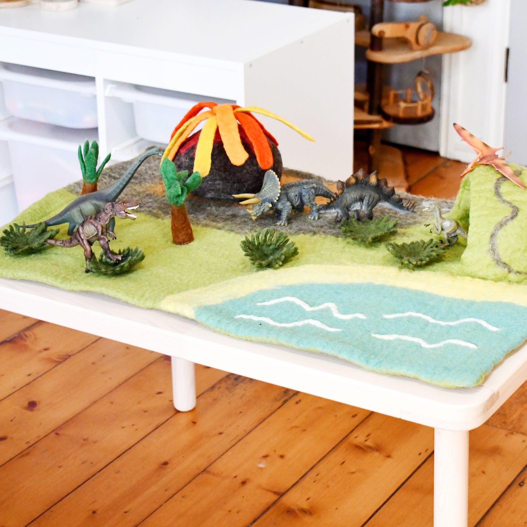 Dinosaur Land With Volcano Playscape - Large