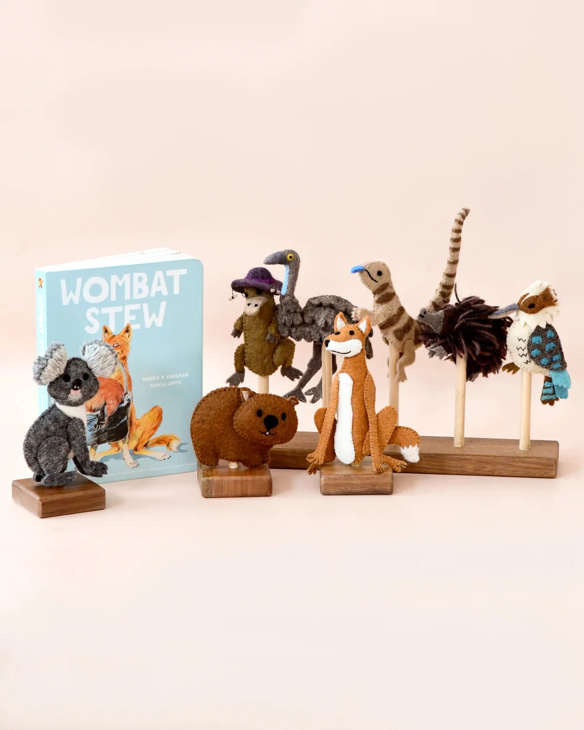 Wombat Stew Finger Puppet Set