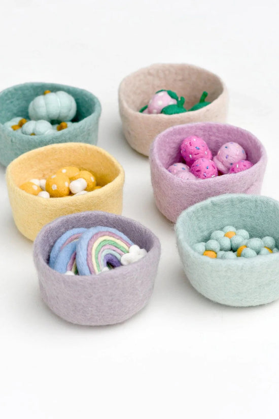 Pastel Felt Bowls - Various Colours