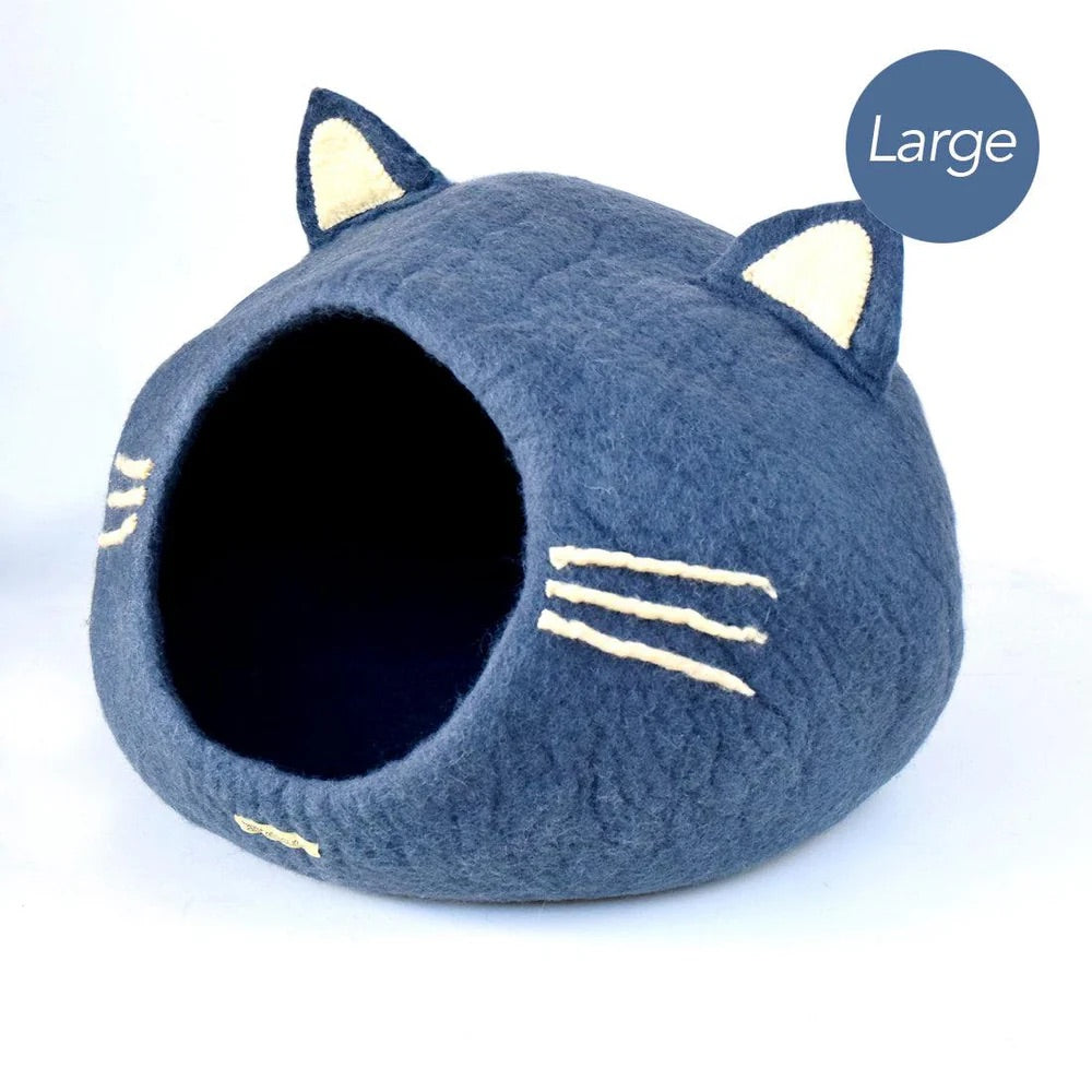 Cat Cave - Cat Head Dark Grey (Large)