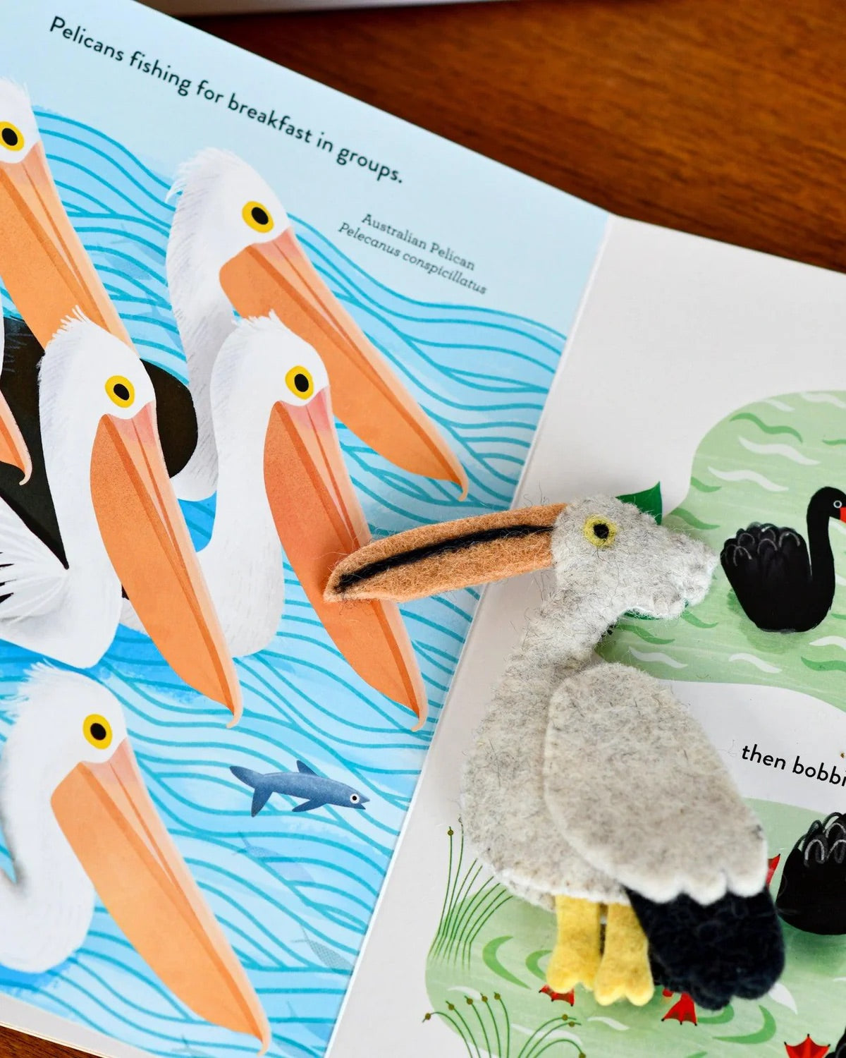 Busy Beaks Book and Finger Puppet Set