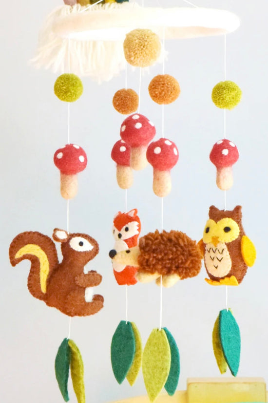 Handmade Felt Woodland Mobile