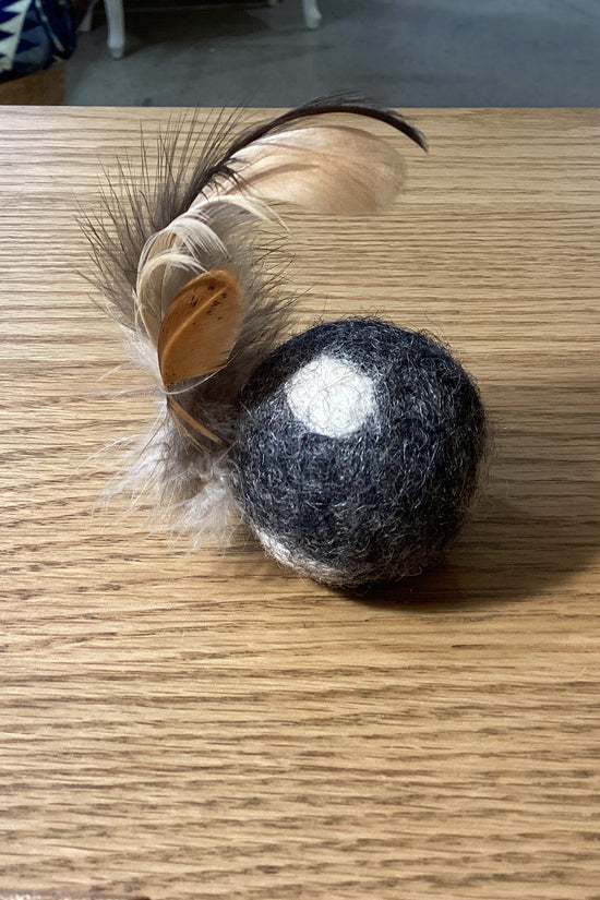 Feather Ball with Dots