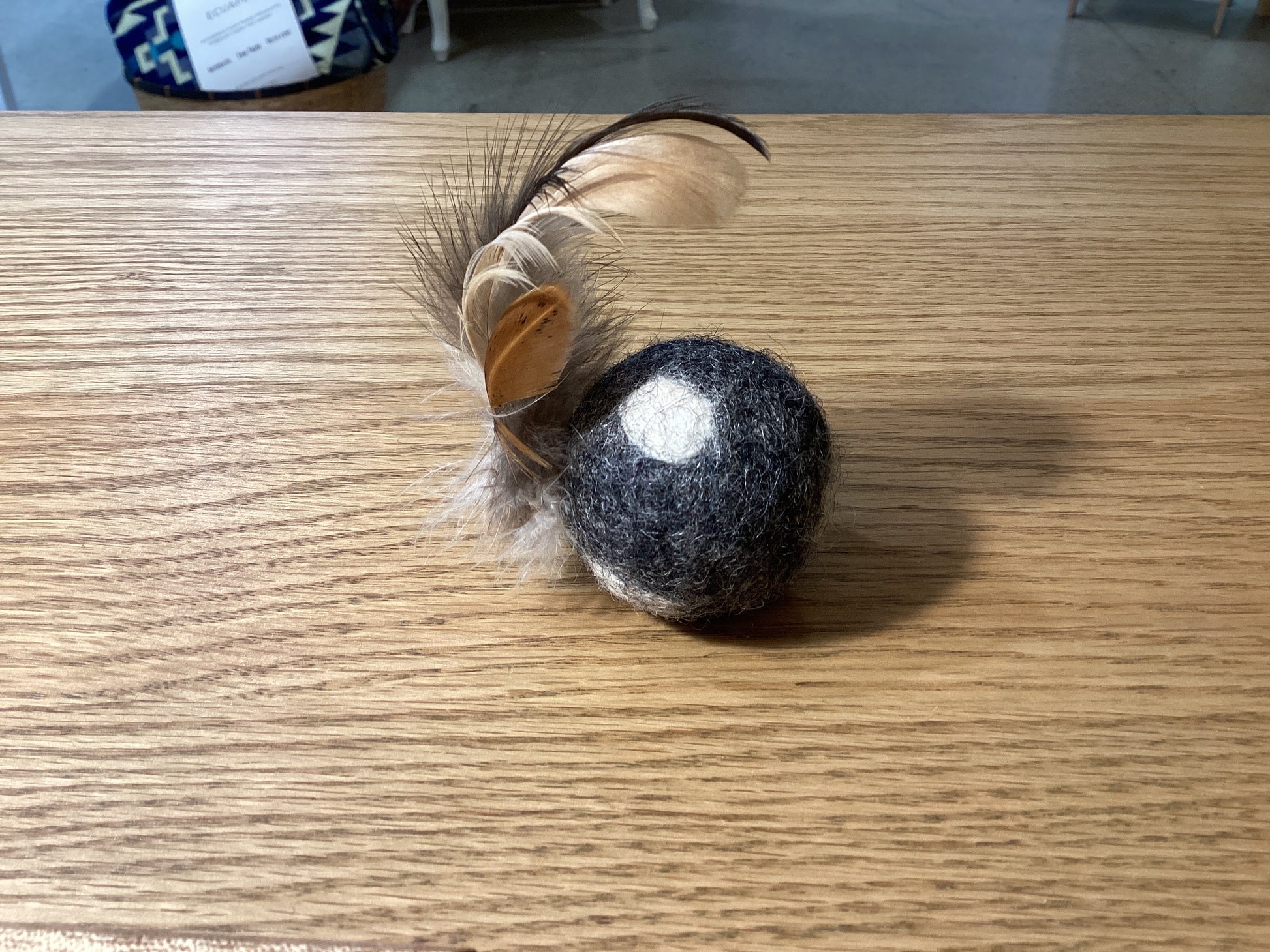 Feather Ball with Dots
