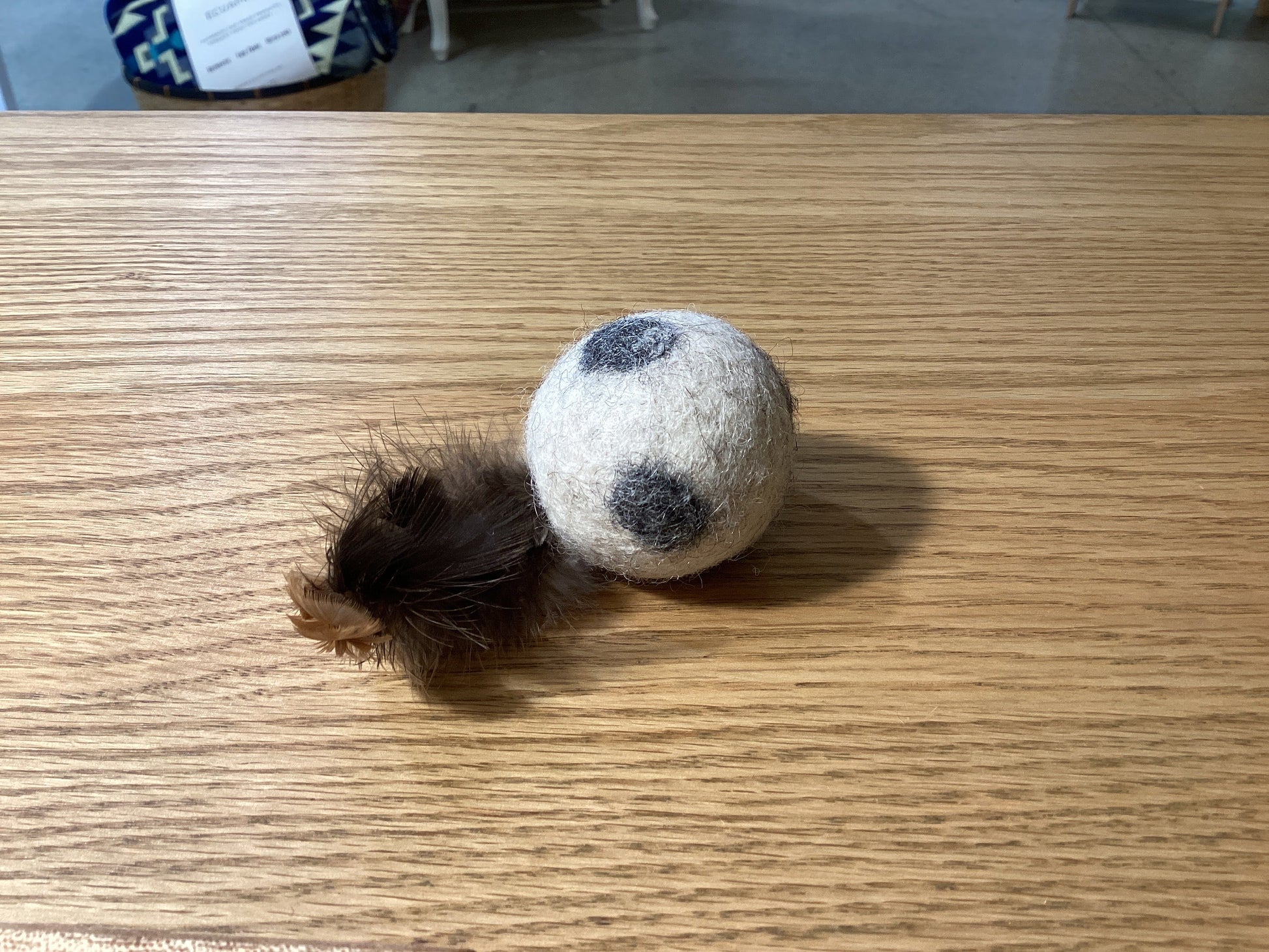 Feather Ball with Dots