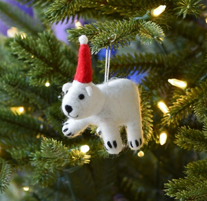 Christmas Polar bear