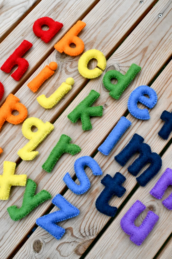 Felt Rainbow Alphabet