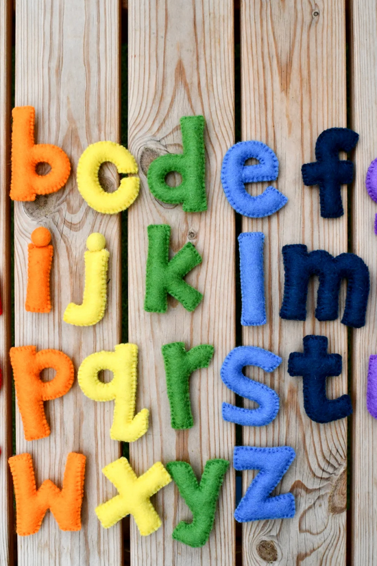 Felt Rainbow Alphabet