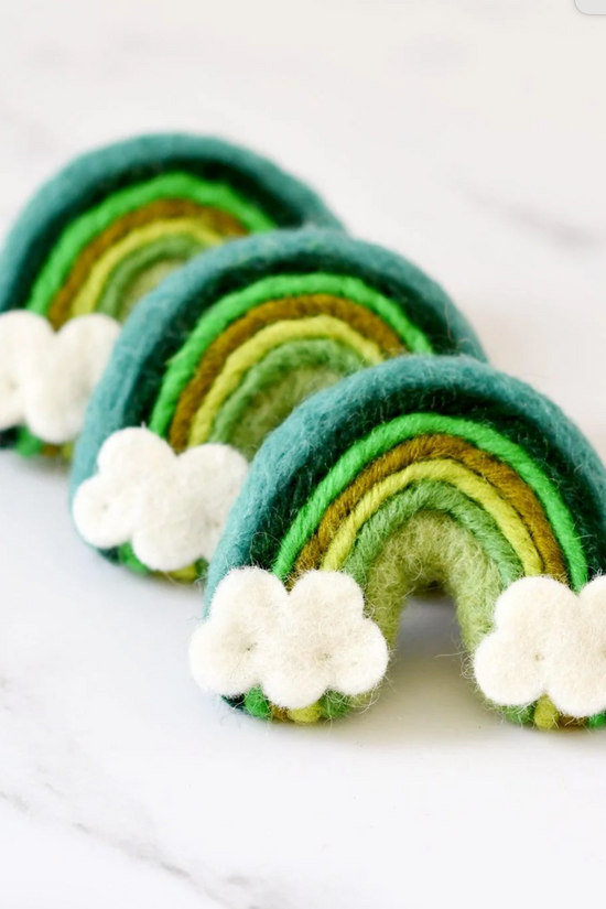 Green Felt Rainbow