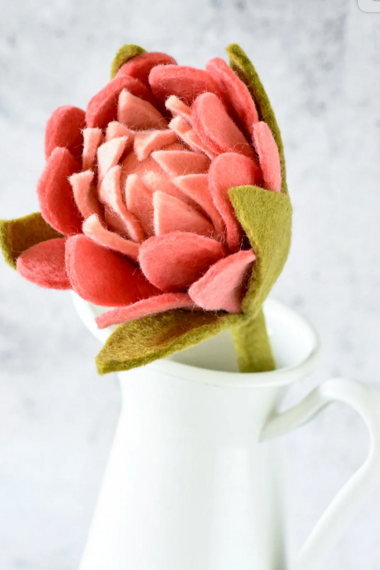 Felt Protea flower