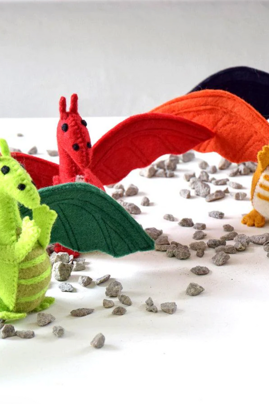 Felt Dragon Red