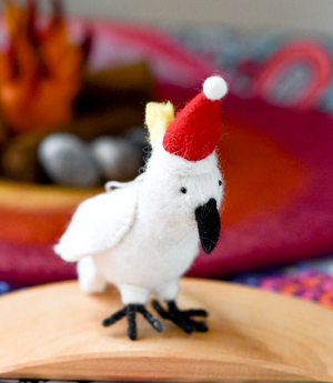 Christmas Cockatoo Ornament