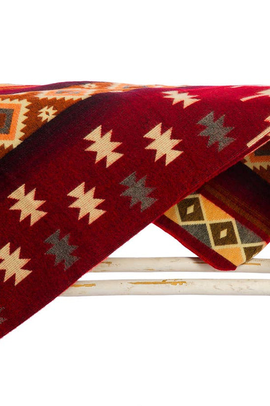 Mini Alpaca Blanket - Quilotoa Red - 110x185cm