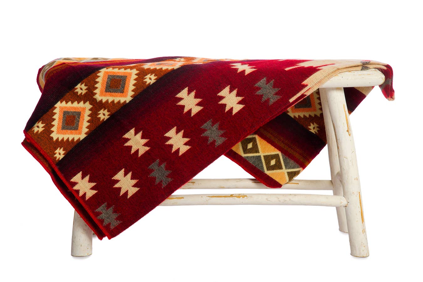 Mini Alpaca Blanket - Quilotoa Red - 110x185cm
