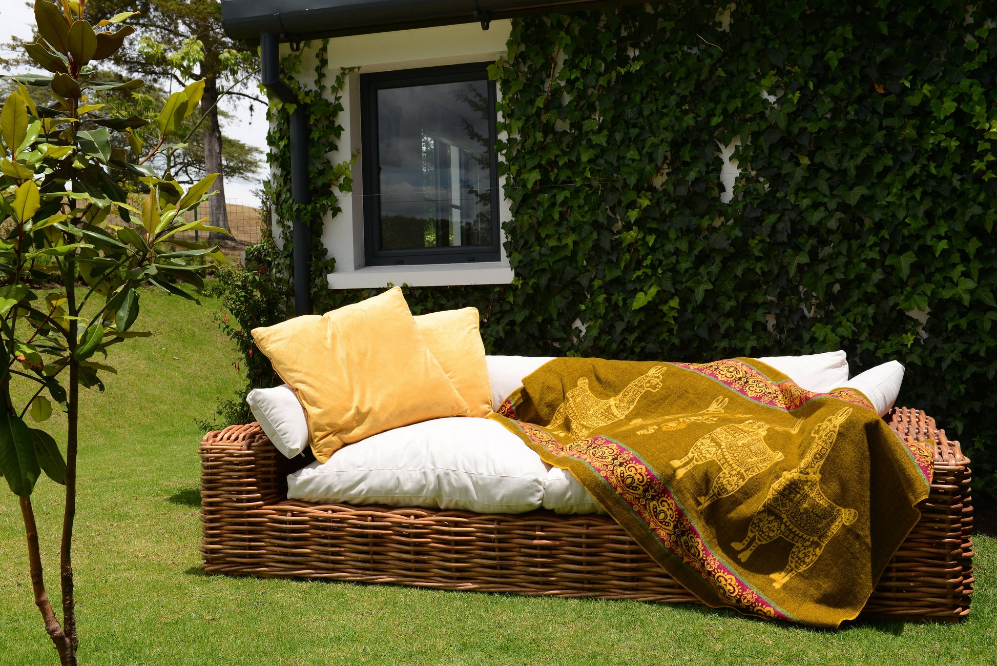 Mini Alpaca Blanket - Alpaca Yellow - 110x185cm