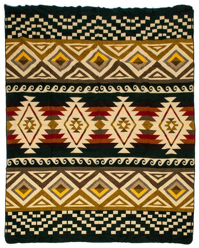 Alpaca Blanket - Cayambe Green - 190x225cm