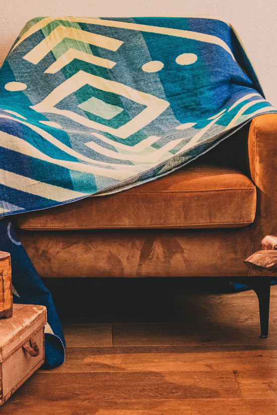 Alpaca Blanket - Imbabura Blue - 190x225cm