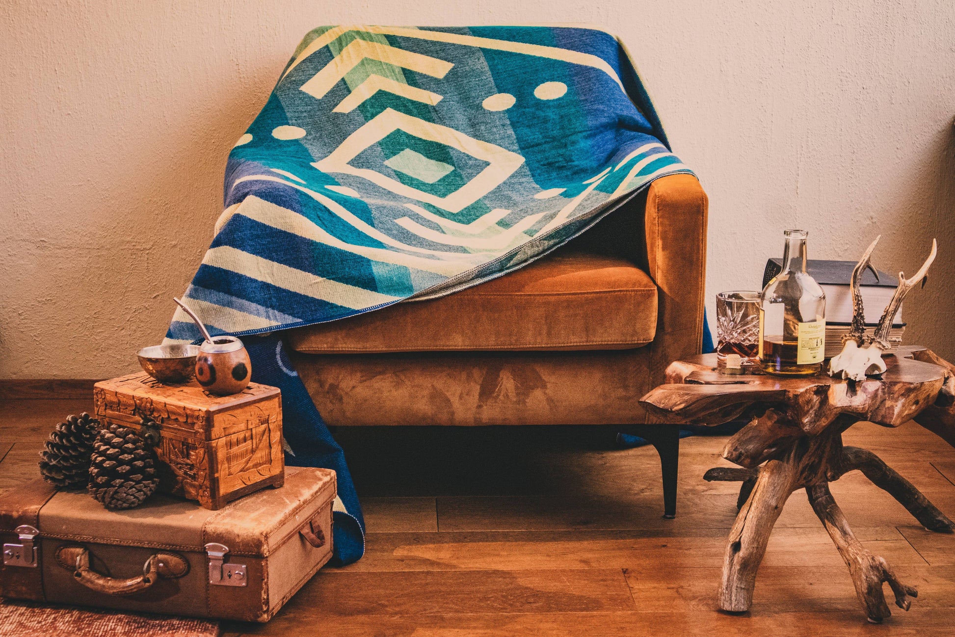 Alpaca Blanket - Imbabura Blue - 190x225cm