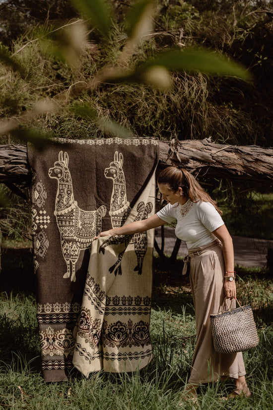 Alpaca Blanket - Alpaca Brown - 190x225cm
