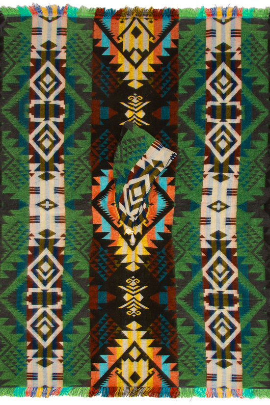 Poncho Waorani Green