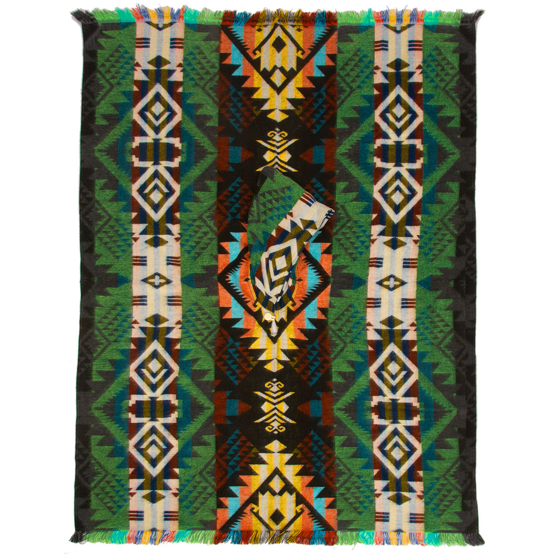 Poncho Waorani Green