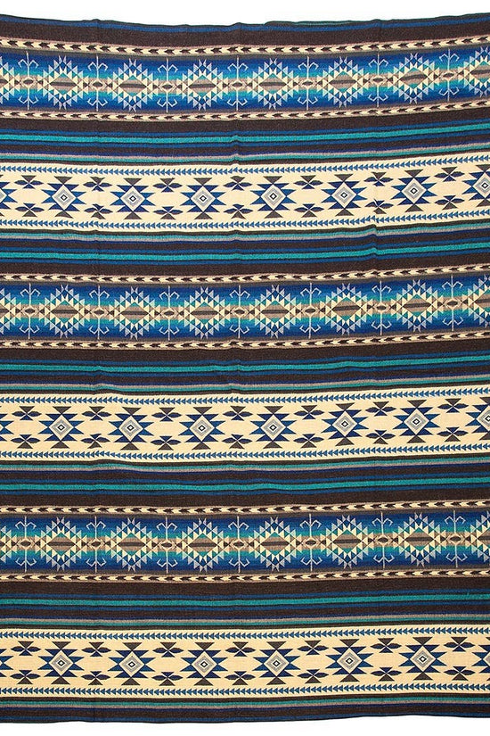 Blue Alpaca Native Blanket