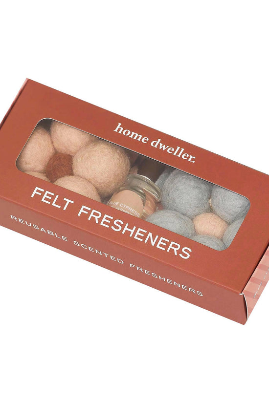 Felt Flower Fresheners Blue Cypress and Jasmine