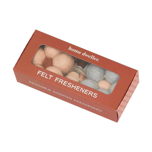 Felt Flower Fresheners Blue Cypress and Jasmine