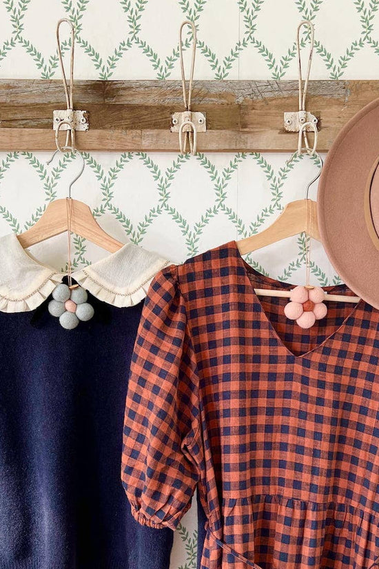 Felt Flower Fresheners infused with Blue Cypress and Jasmine