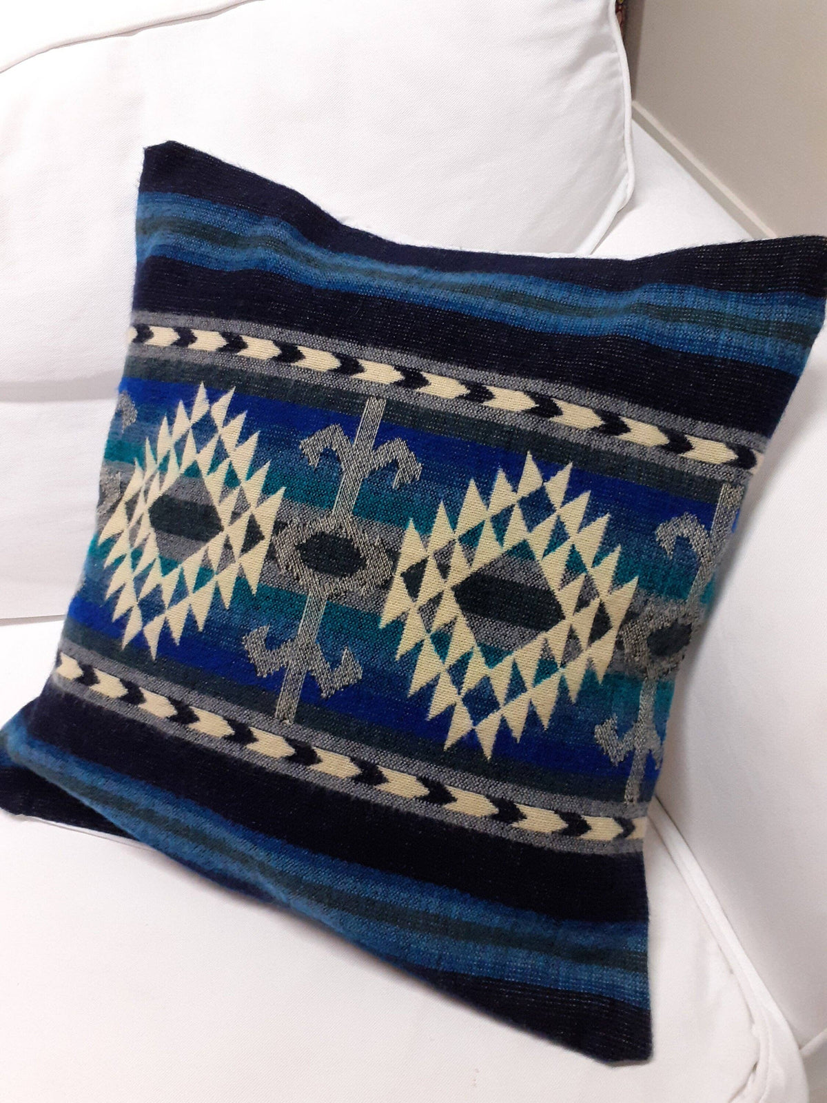 Alpaca Pillow COVER ONLY - Cotopaxi Blue - 50x50cm
