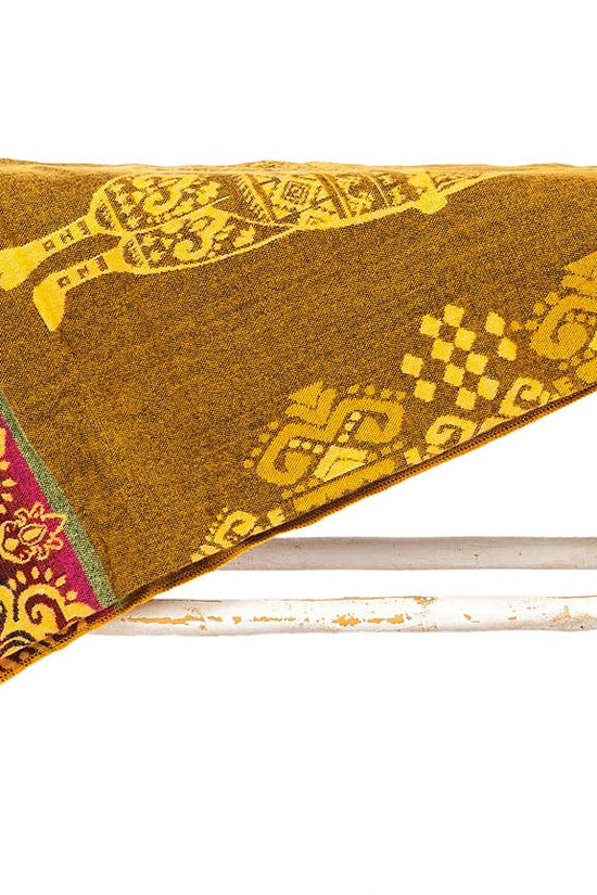 Mini Alpaca Blanket - Alpaca Yellow - 110x185cm