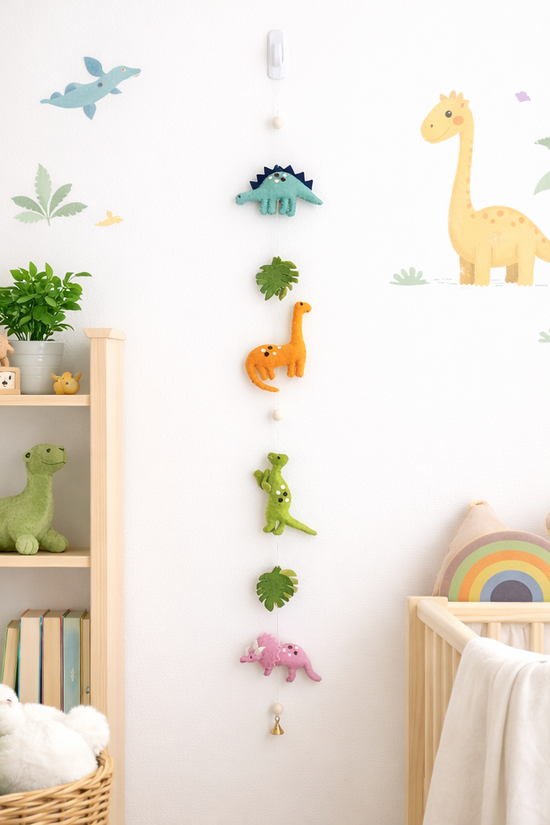 Felt Garland - Jurassic Dinosaur: Vertical