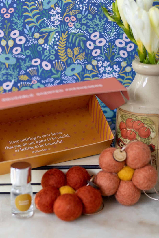 Handmade Felt Flower Fresheners - Flower Garden