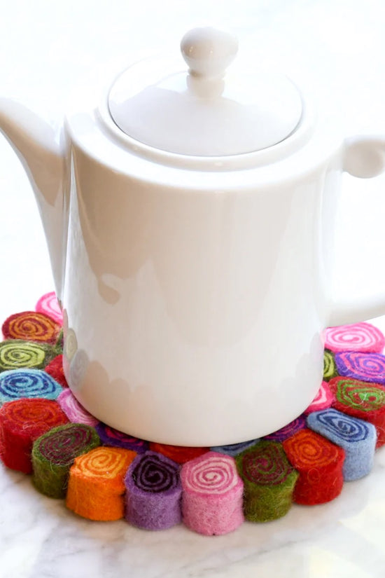 Colourful Spiral Trivet